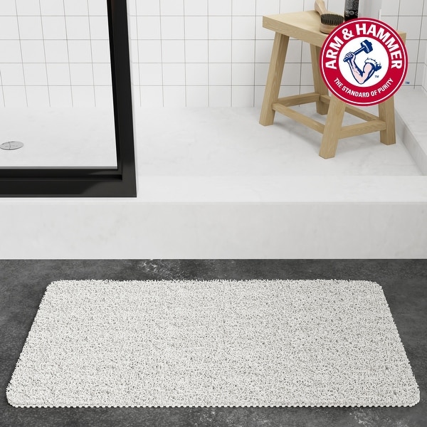 Arm & Hammer Sensory Touch Loofah Shower Tub Mat, Exfoliating Feet