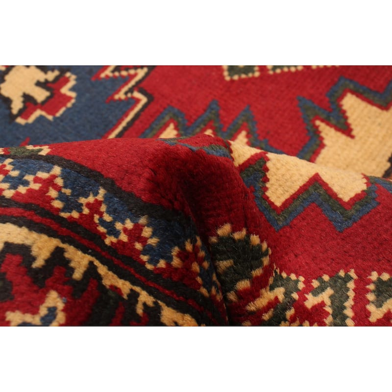 ECARPETGALLERY Hand-knotted Kargahi Red Wool Rug - 2'10 x 9'9
