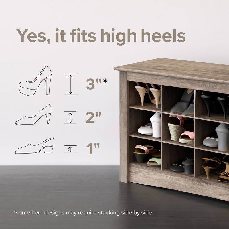 Porch & Den Hewitt Black Space-Saving Shoe Storage Cabinet