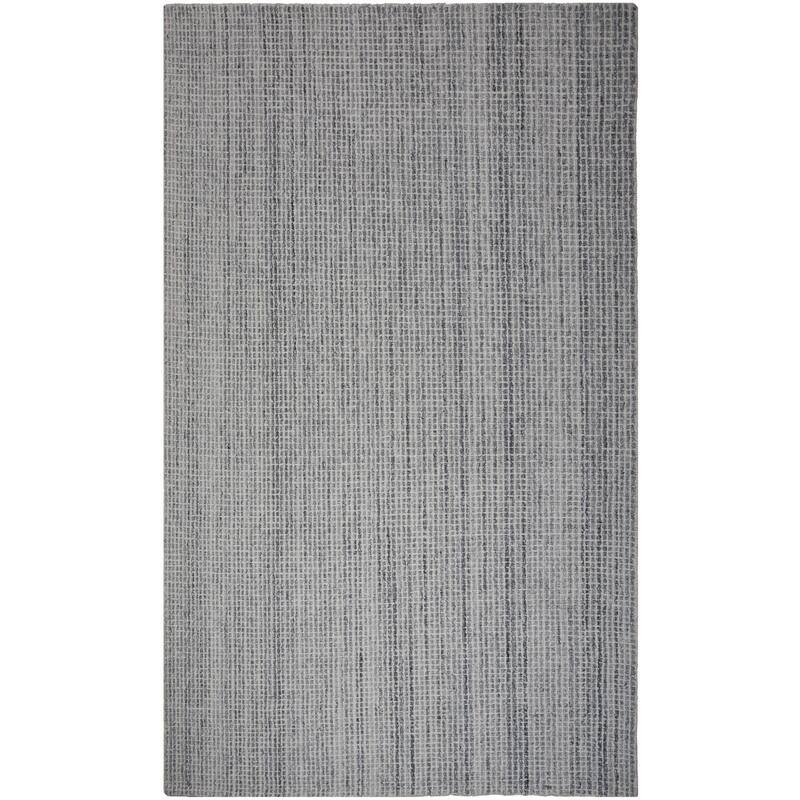 Alora Decor Weston Hand-tufted Solid Wool Rug - Grey - 7'9" x 9'9"