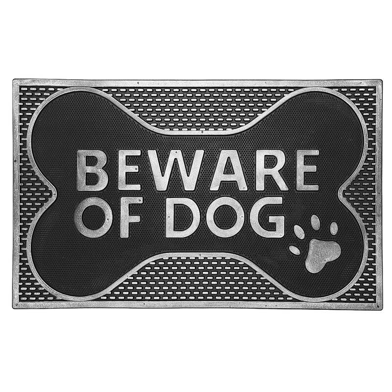 Rubber Mat (Beware Of Dog) - 2' x 6' Runner
