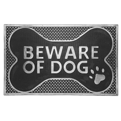 Rubber Mat (Beware Of Dog) - 2' x 6' Runner
