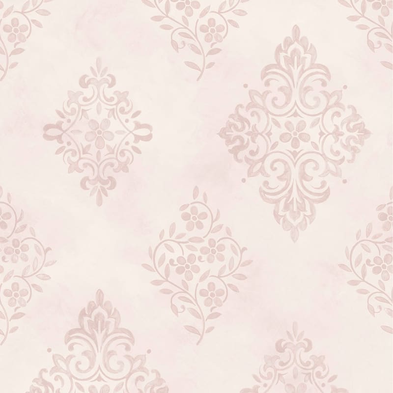 Shabby Chic by Rachel Ashwell Diamond Motif Pink Wallpaper