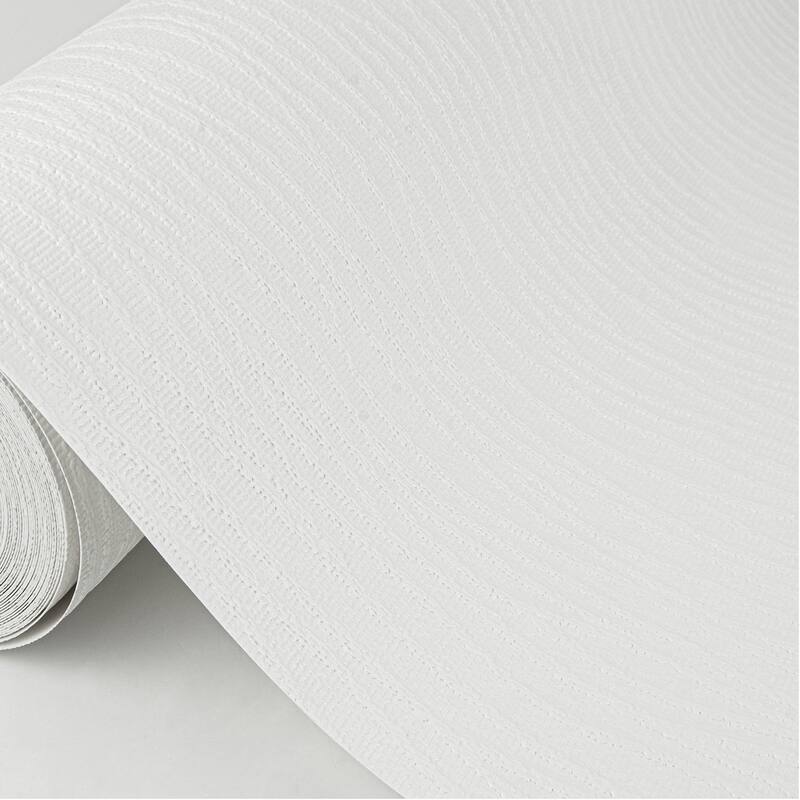 Brewster Agne White Threads Paintable Wallpaper - 396in x 20.9in x 0.025in