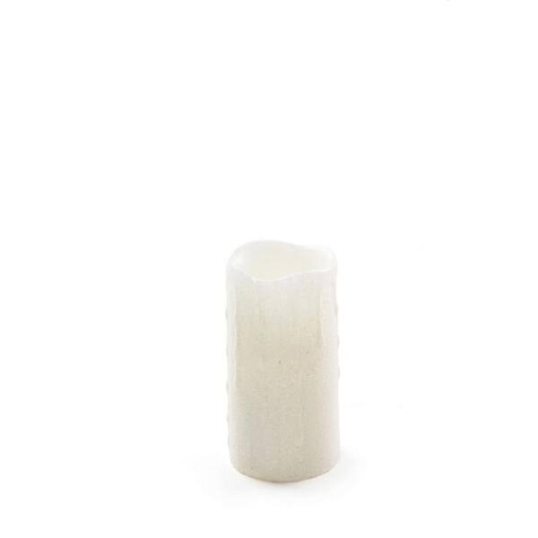 Shop Black Friday Deals On 6 Snowy White Glitter Wax Flameless Led Lighted Pillar Christmas Candle Overstock 16554437