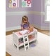 preview thumbnail 6 of 13, Badger Basket Doll Bunk Bed with Bedding and Ladder White/Pink Gingham