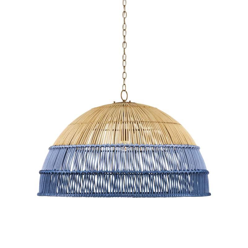 Currey & Company Senjyo Blue Pendant - 23.75"h x 36.25"dia