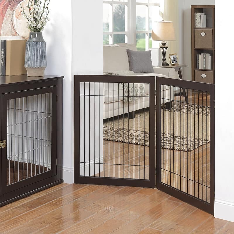 Unipaws Pet Playpen for Dogs, Freestanding 6 Panels Dog Gate