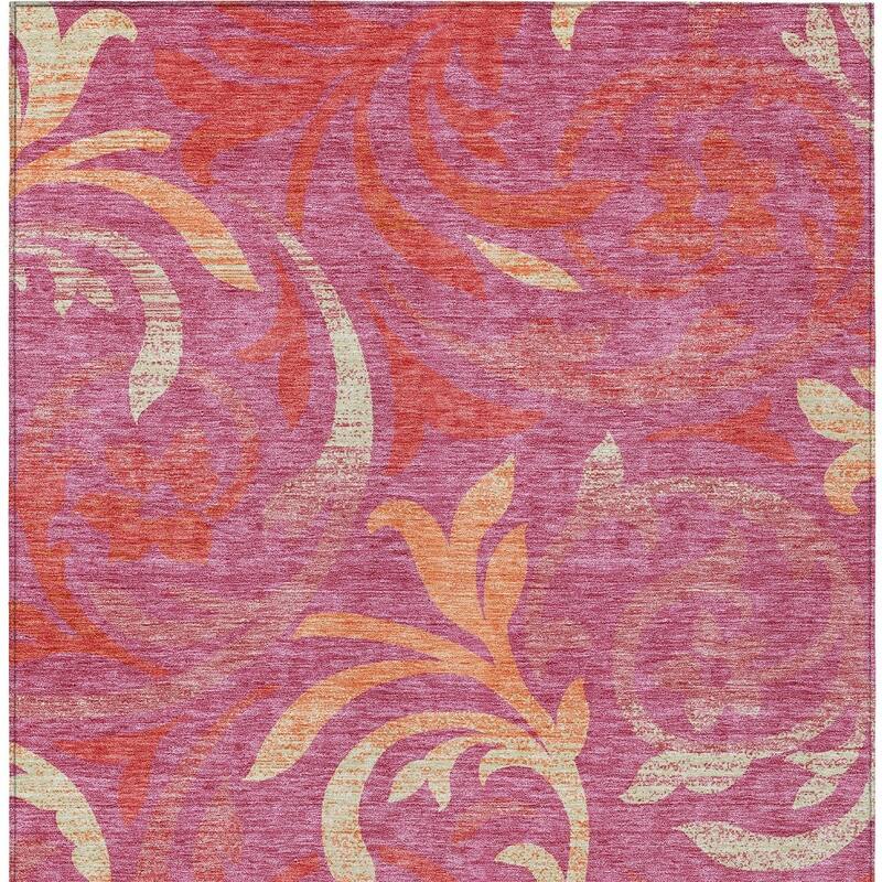 HomeRoots Floral Transitional Rectangle Outdoor Rug