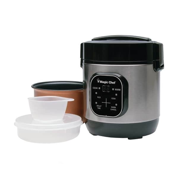 Magic Chef 3-cup Portable Non-stick Inner Pot Rice Cooker - Bed Bath &  Beyond - 32161665