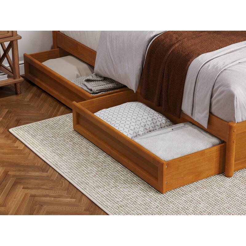 Barcelona Panel Platform Bed with Storage Drawers