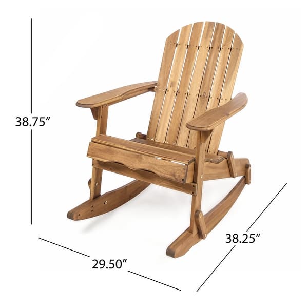 dimension image slide 1 of 2, Malibu Outdoor Rocking Chairs (Set of 2) by Christopher Knight Home
