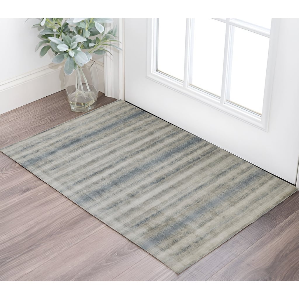 Widus Abstract Modern Woven Durable Area Rug By HomeRoots - 2' x 3'