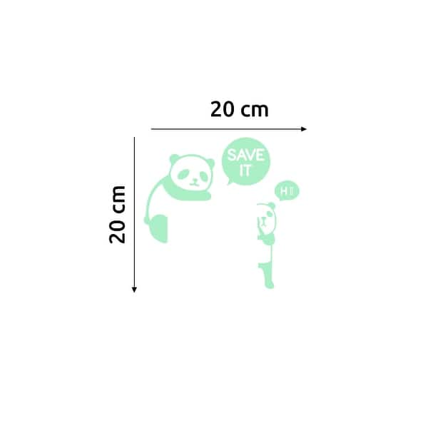 Walplus Bear Glow In The Dark Peel and Stick Wall Sticker Room Decor