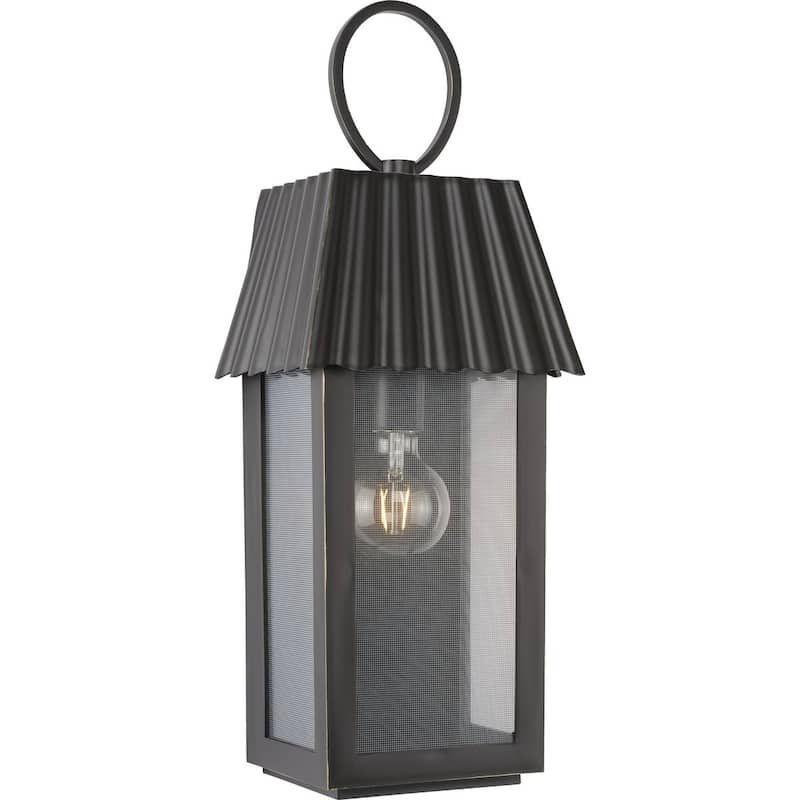 POINT DUME® Hook Pond Oil Rubbed Bronze Outdoor Wall Lantern with DURASHIELD - 8.5 in x 7.125 in x 22.375 in - 8.5 in x 7.125 in x 22.375 in