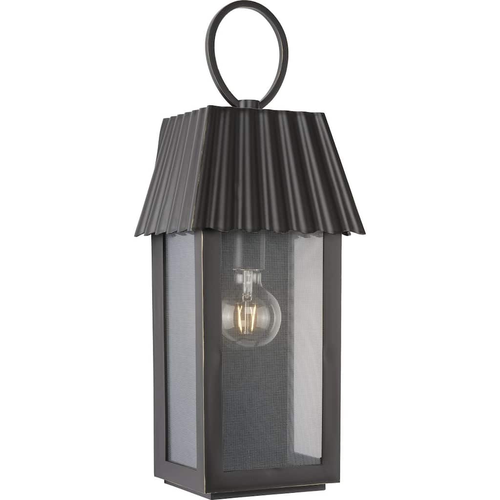 POINT DUME® Hook Pond Oil Rubbed Bronze Outdoor Wall Lantern with DURASHIELD - 8.5 in x 7.125 in x 22.375 in