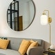 preview thumbnail 2 of 18, Adrienne River of Goods White Glass and Metal Retro Wall Sconce