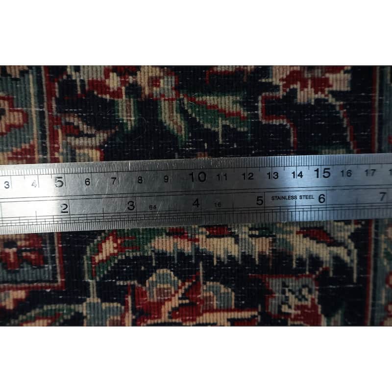 Hand Knotted Oriental 100% Wool Carpet Traditional Floral Red Tabriz Area Rug - 8' 8'' X 5' 9''