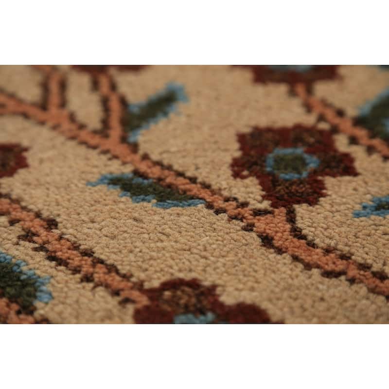 Animals Design Ziegler Indian Foyer Rug Hand-Knotted Wool Carpet - 2'8"x 6'0"