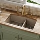 preview thumbnail 16 of 17, Karran Undermount Quartz 32 in. 60/40 Double Bowl Kitchen Sink Kit