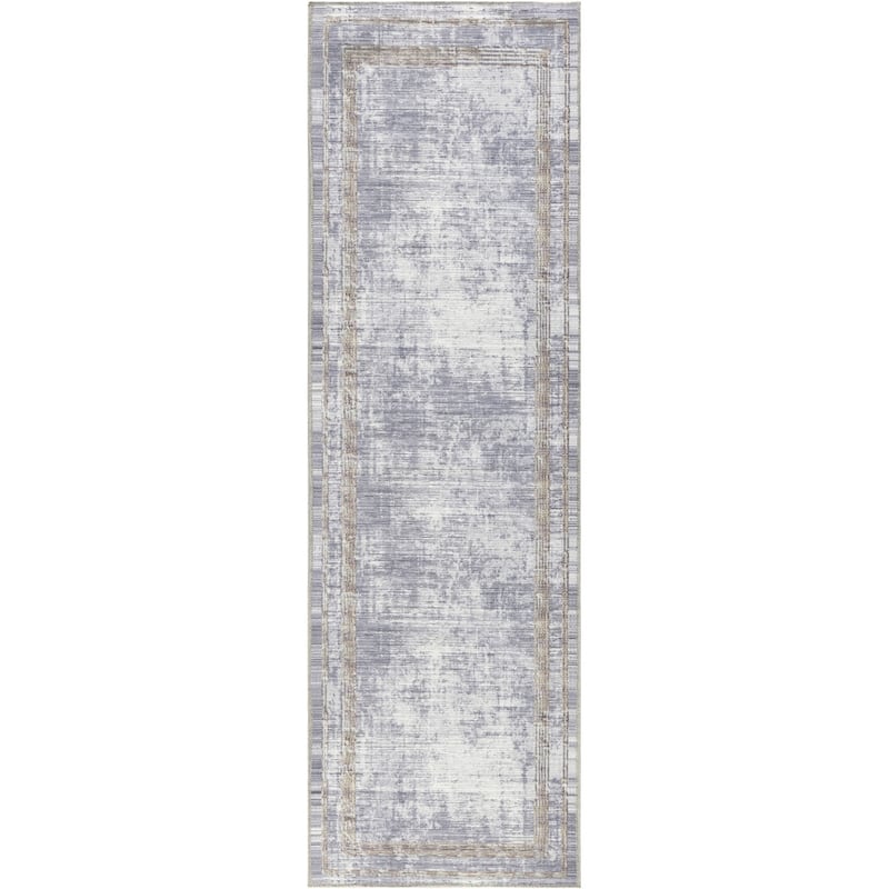 Nourison Home Daydream Indoor Solid Area Rug - 2' 2" x 7' 6" - Silver - Runner