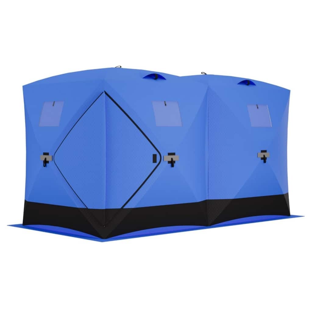 Portable Insulated Ice Fishing Tent Shelter 6-8 Person - N/A