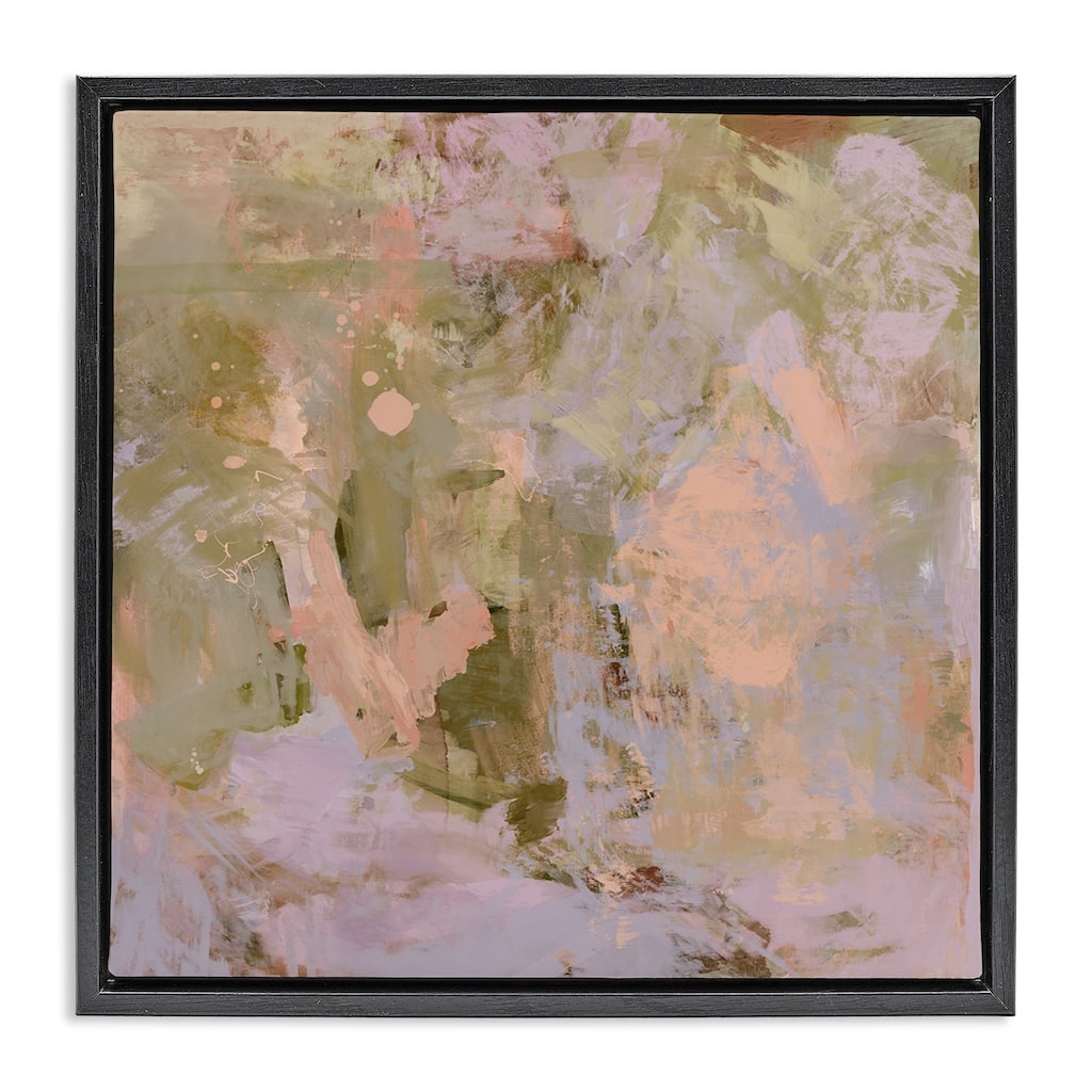 Stupell Earth Tones with Pink Framed Floater Canvas Wall Art Design By Hayley Michelle