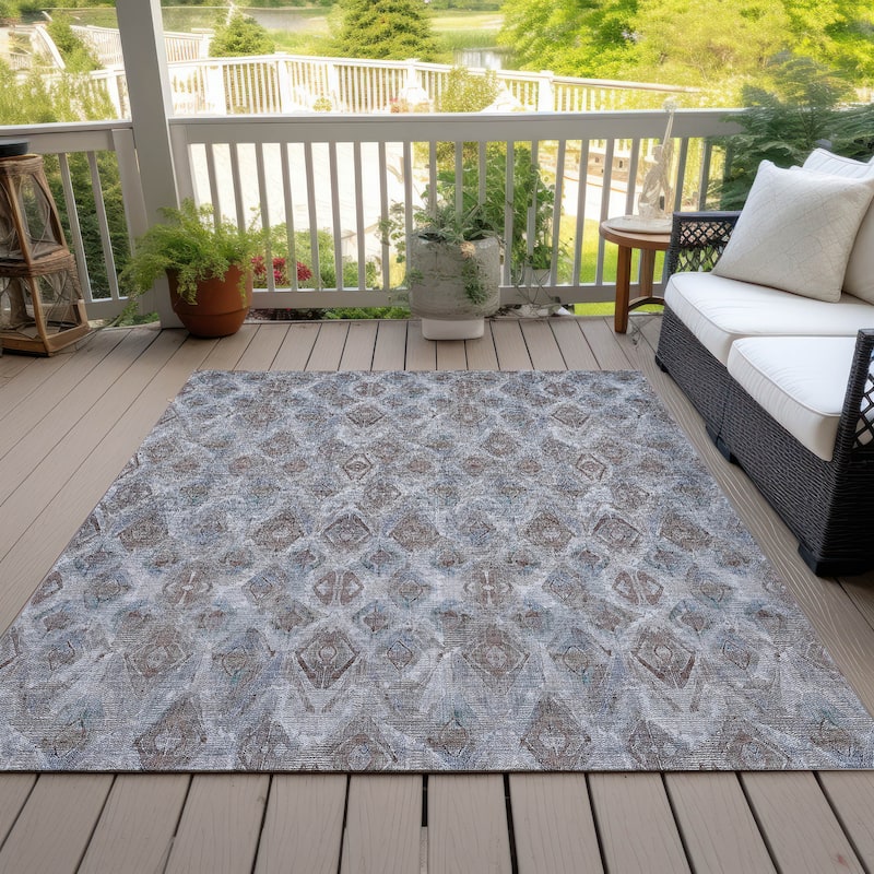 Machine Washable Indoor/ Outdoor Chantille Modern Boho Rug