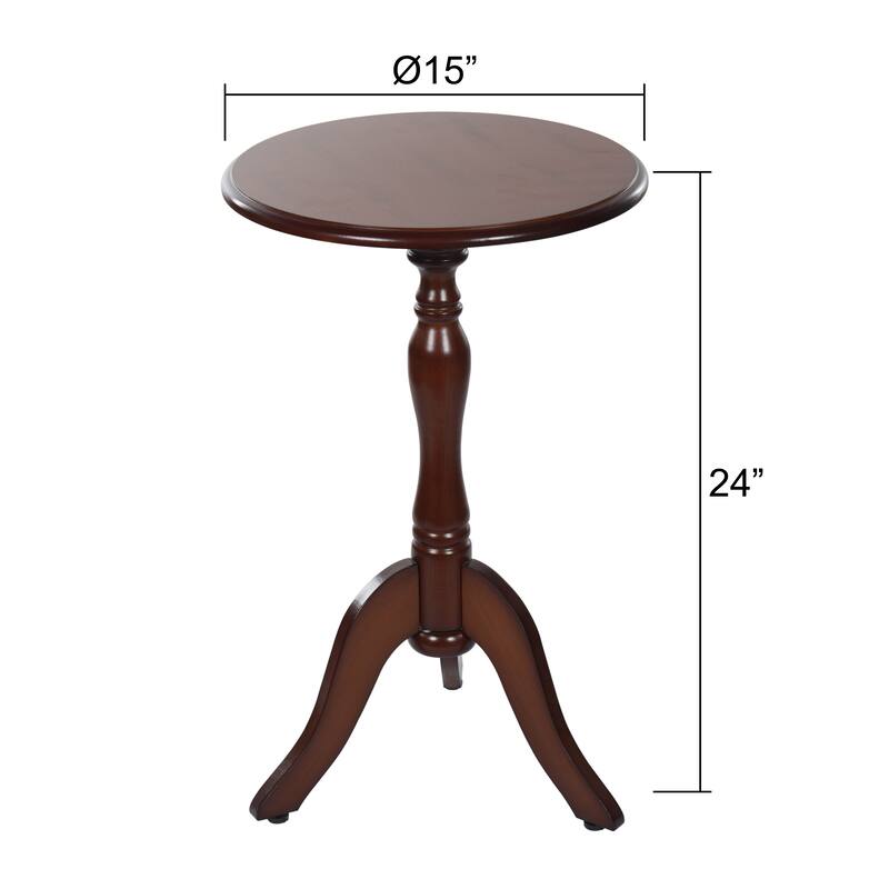 StyleCraft Harbor Breeze Round Pedestal Side Table