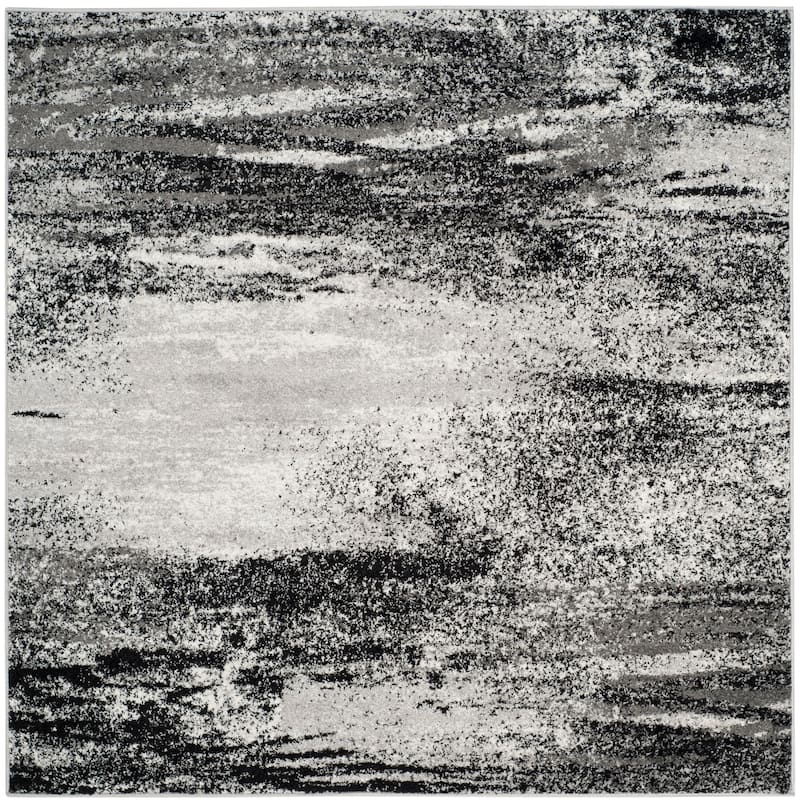 SAFAVIEH Adirondack Brynn Modern Abstract Rug - 6' Square - Silver/Multi - Square