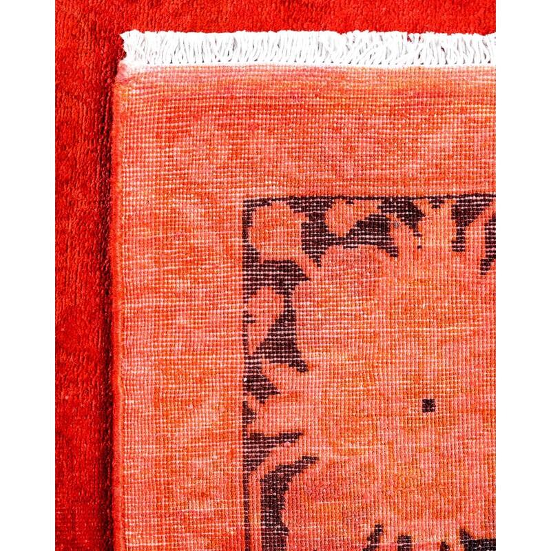Vibrance, One-of-a-Kind Hand-Knotted Area Rug - Orange, 3' 10" x 6' 3" - 3' 10" x 6' 3"