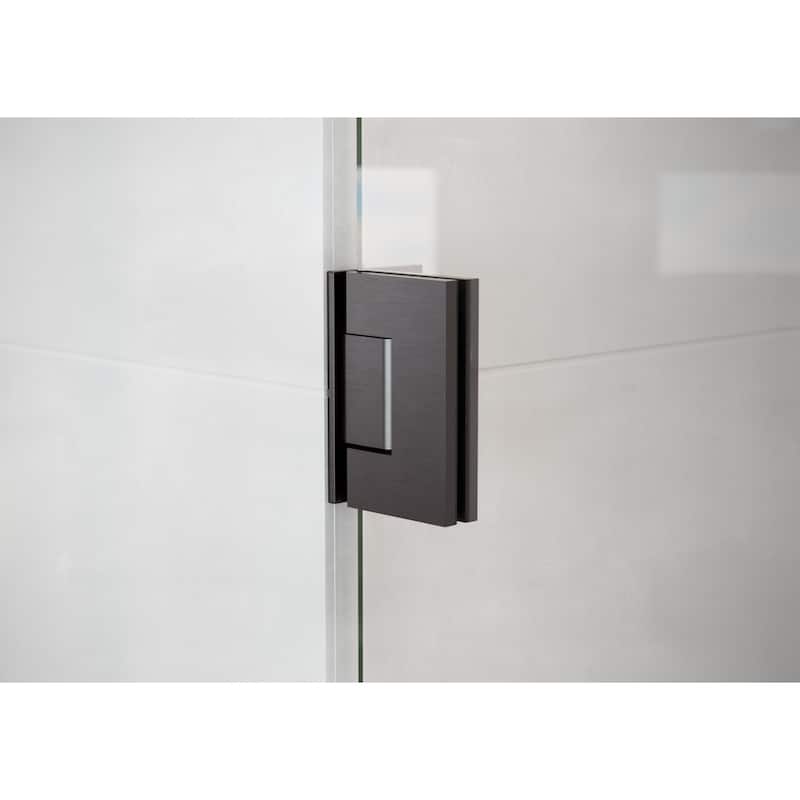 Glass Warehouse 78" x 60-5" Frameless Towel Bar Shower Door - Wall Hinge