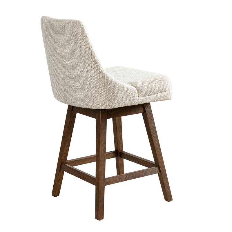 Branson Modern Bar Stool, Upholstered Counter Stool with Solid Wood Frame