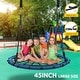 preview thumbnail 4 of 4, Trekassy 45'' 750lbs Spider Web Tree Swing for Kids Adults with Swivel, 2pcs Tree Hanging Straps
