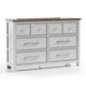 preview thumbnail 20 of 22, Furniture of America Althea Modern Farmhouse 3-Piece Wood Dresser and 2 Nightstand Bedroom Set
