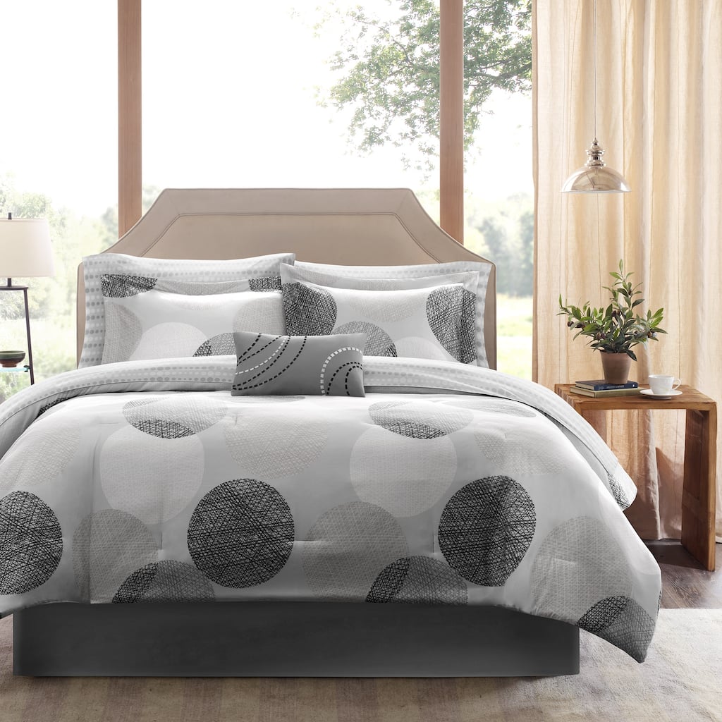 Madison Park Essentials Knowles Complete Comforter Set with Cotton Bed Sheets