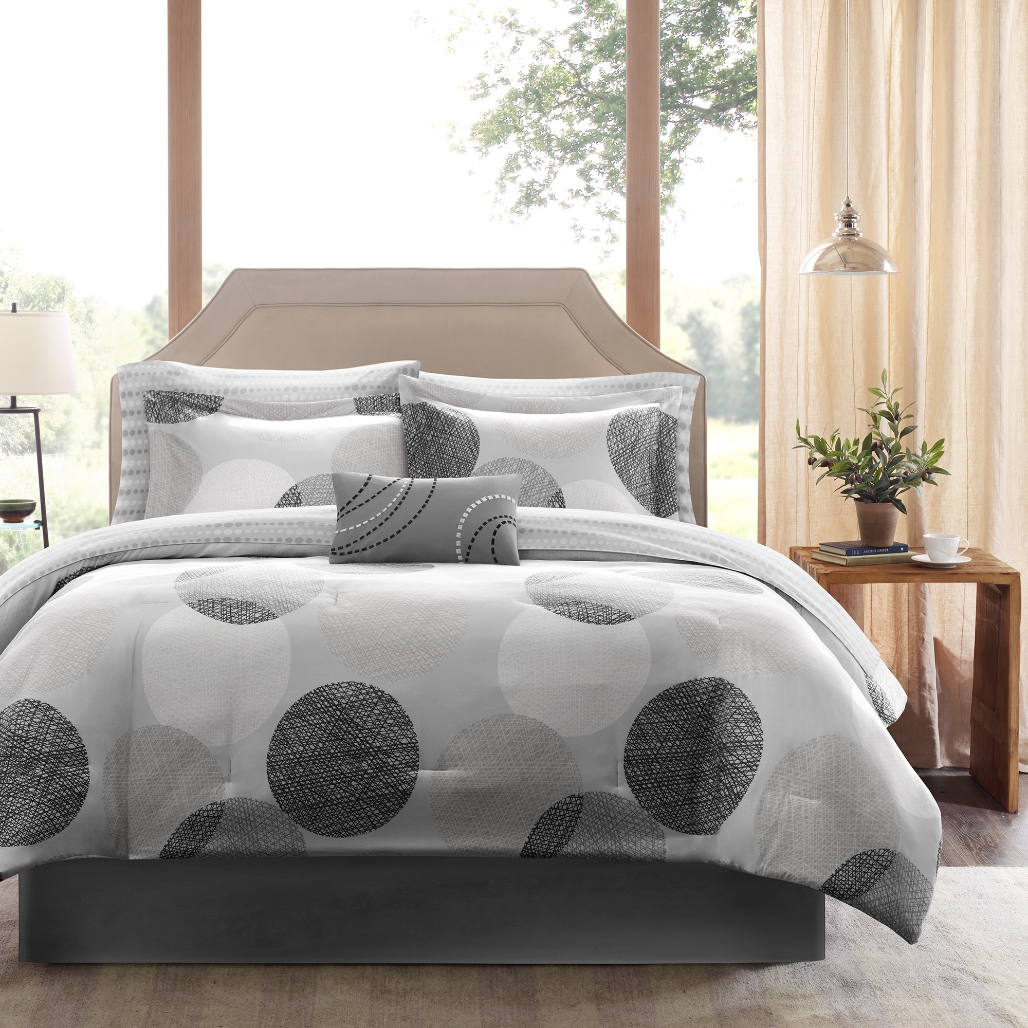 Madison Park Essentials Knowles Complete Comforter Set with Cotton Bed Sheets