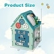 preview thumbnail 5 of 9, Montessori Play House with Sensory Games and Interior Storage Space-Blue - 13" x 13" x 18"