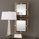 preview thumbnail 2 of 2, Uttermost Allick Set of (2) 18" Square Decorative Wall Mirrors