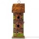preview thumbnail 13 of 29, Glitzhome Hanging Distressed Solid Wood Birdhouse