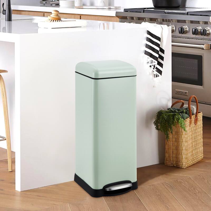 8 Gallon Step Trash Can, with Removable Inner Bucket