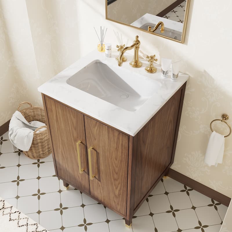 24-Inch Minimalist Bathroom Vanity with Sink