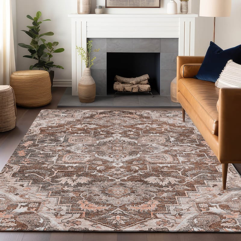 Premium Washable Super Soft Traditional Heriz Mayfield Rug
