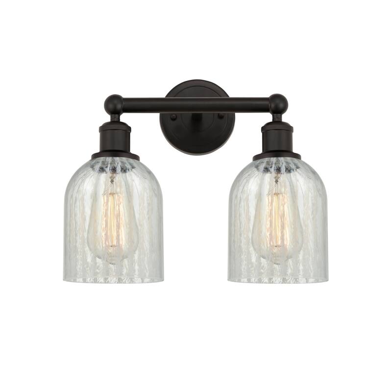 Innovations Lighting 616-2W-12-14 Caledonia Vanity Caledonia 2 Light - Oil Rubbed Bronze / Mouchette