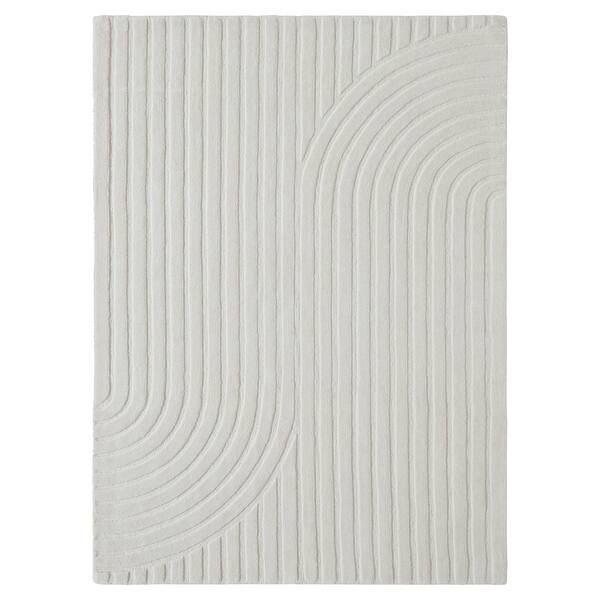 slide 2 of 5, Cantu 3'3" x 4' ft Handwoven Indoor Rug, Ivory - 3'3" x 4' ft