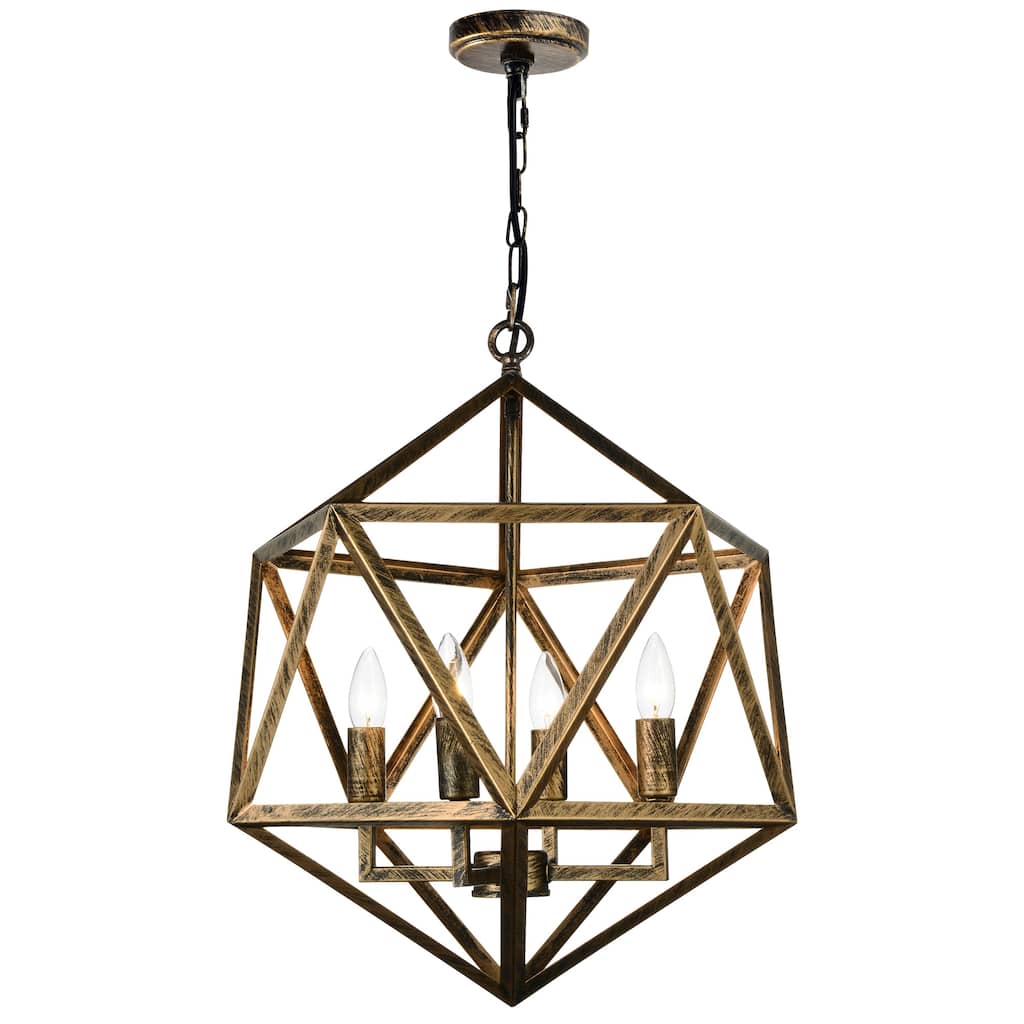 Amazon 4 Light Antique Forged Copper Pendant - Antique Forged Copper