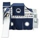 preview thumbnail 10 of 32, Full Loft Bed with Tent & Tower, Castle Design, Blue, Fun & Spacious