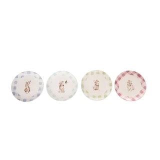 Marble Board & Blue Floral Tidbit Set