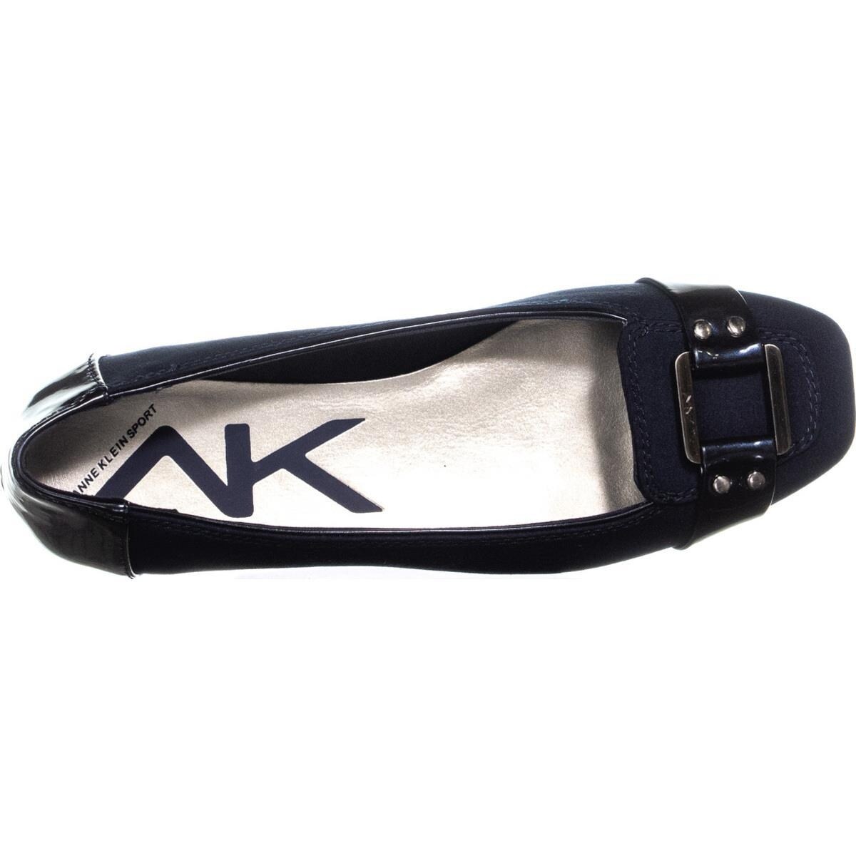 anne klein navy blue flats