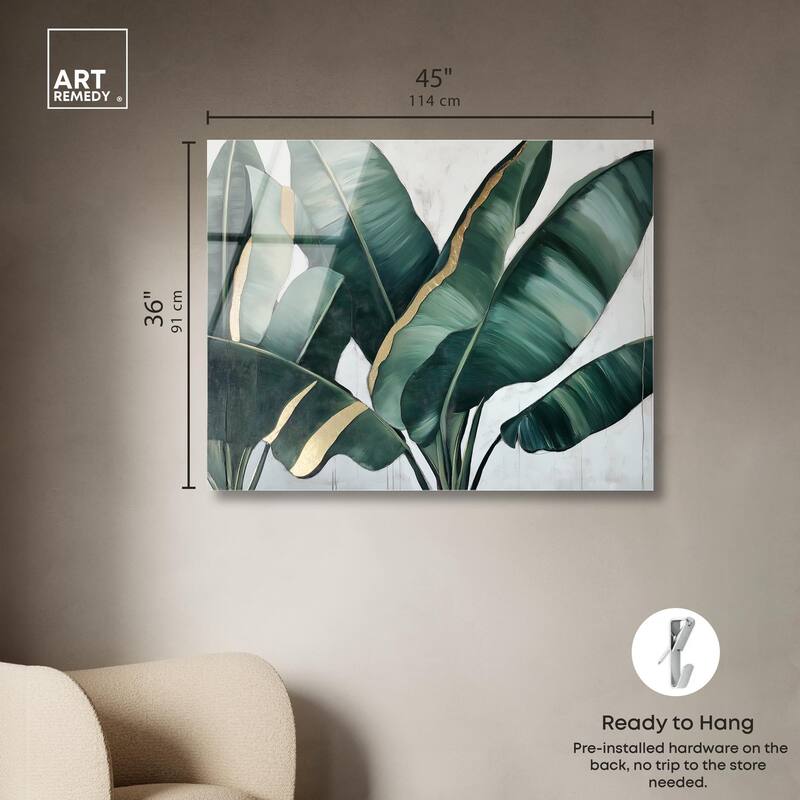 Jungle Jewel Jade I Acrylic by Art Remedy, Ready to Hang